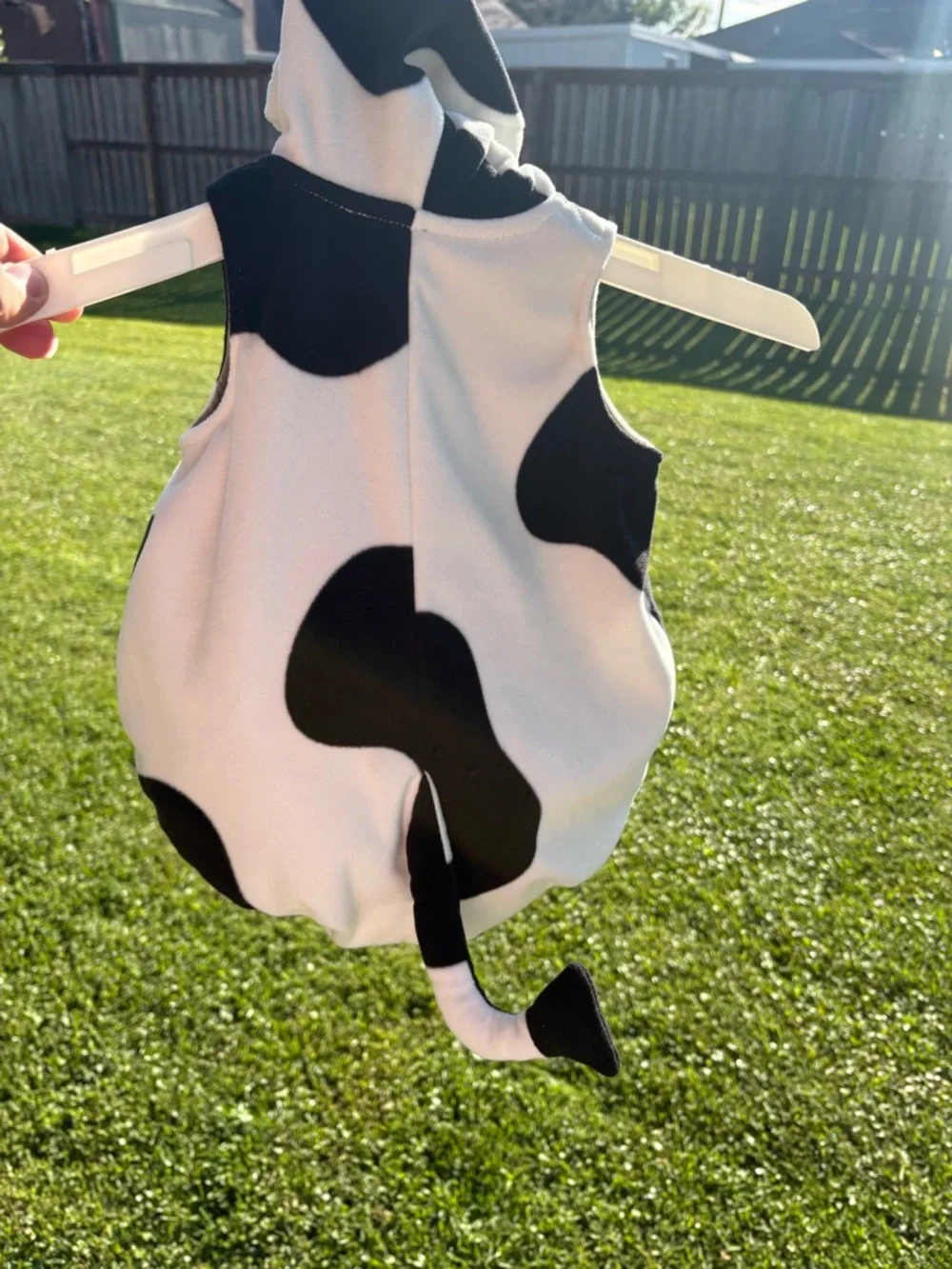 Carter’s cow costume 3-6 months Zip up hooded body only GUC - Picture 4 of 8
